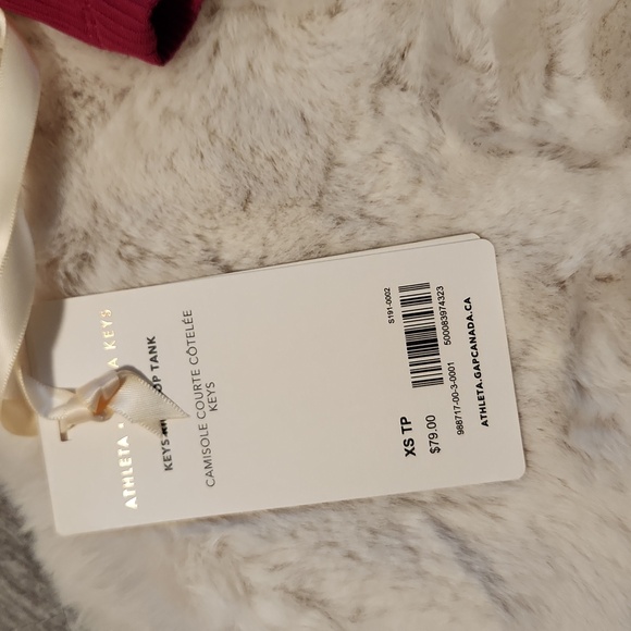 Athleta × Alicia Keys Crop Ribbed Tank NWT - Picture 8 of 9